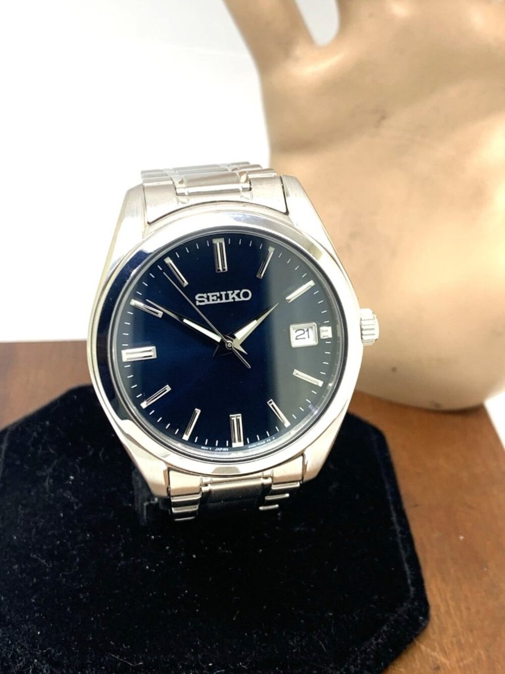 Seiko Men's Watch SUR309 Quartz Blue Dial Date Silver Stainless Steel 40mm - Picture 14 of 15